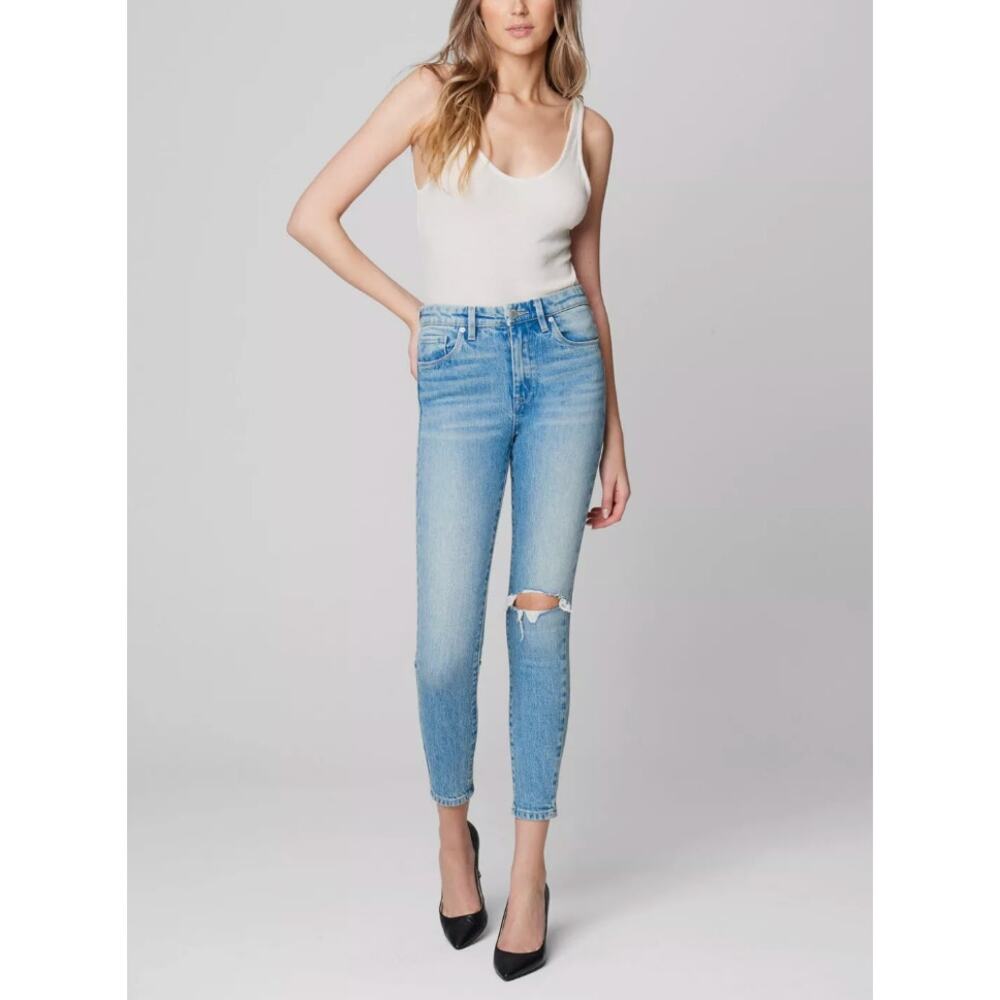 Blank NYC The Great Jones Denim Jeans Sz 30 High Rise Skinny Crop No Thanks blue